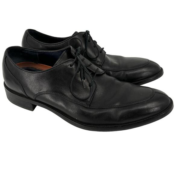 Cole Haan Oxford Dress Shoes Mens Size 10 Black Grand Lenox Hill Leather